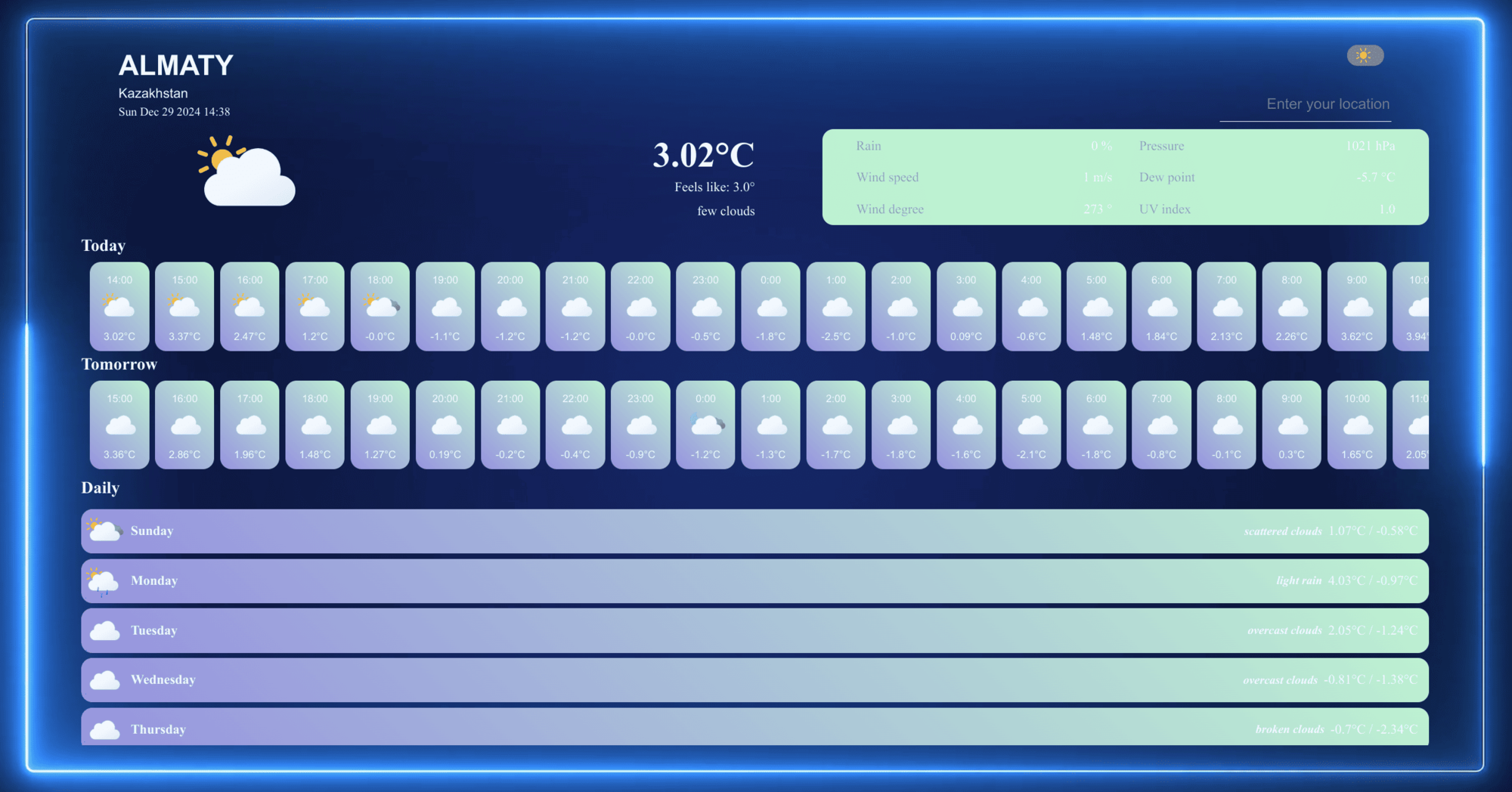 Weather app — screenshot 3 of 3